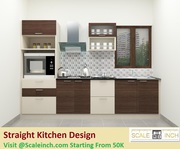 Straight Kitchen Design - Starting From 40k